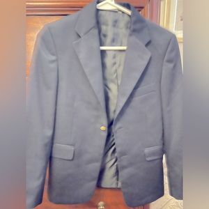 Navy sport coat. Brass buttons. Robert Allen size youth 12